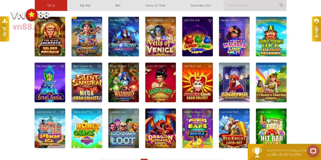 Sảnh PT Slot Tại Nhà Cái VN88