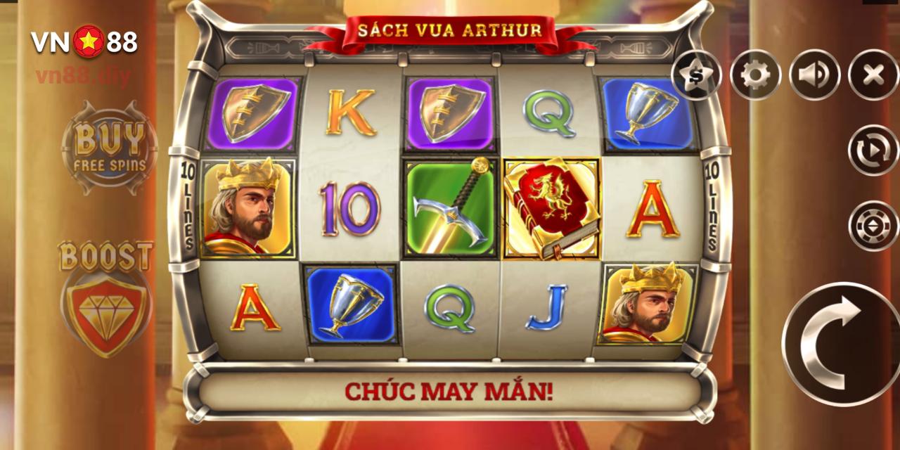 Tựa game Book of King Arthur tại MGS Slots